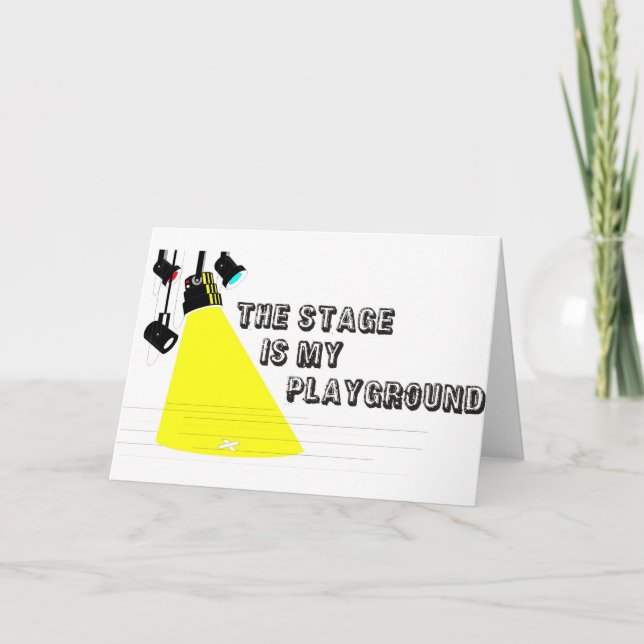 Tarjeta StageIsMyPlayground (Anverso)
