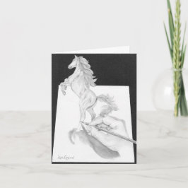 Tarjeta Stallion Rising desde el papel