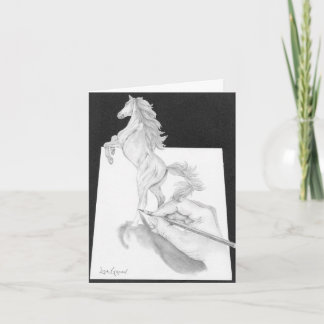 Tarjeta Stallion Rising desde el papel