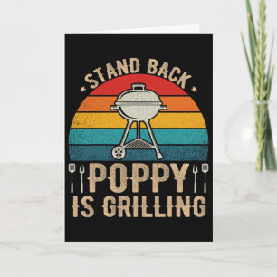 Tarjeta Stand Byck Poppy Está Asando Amante De Barbacoa Dí