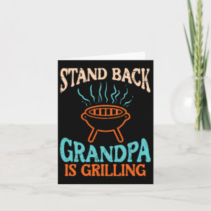 Tarjeta Stand Ck Grandpa is Grilling Bbq Rbecue Grandfathe