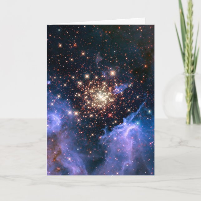 Tarjeta Star Cluster NGC 3603 (Hubble) (Anverso)