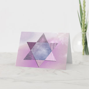 Tarjeta Star of David Bat Mitzvah Card