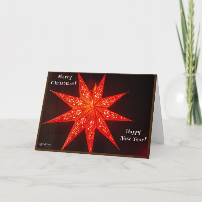 Tarjeta Star para Navidades (Anverso)