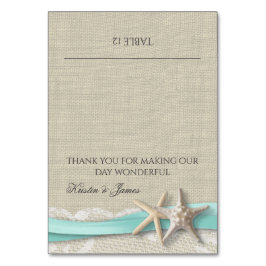 Tarjeta Starfish Lace y Ribbon Place