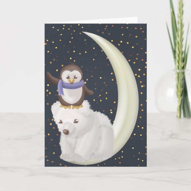 Tarjeta Starry Night Friends (Anverso)