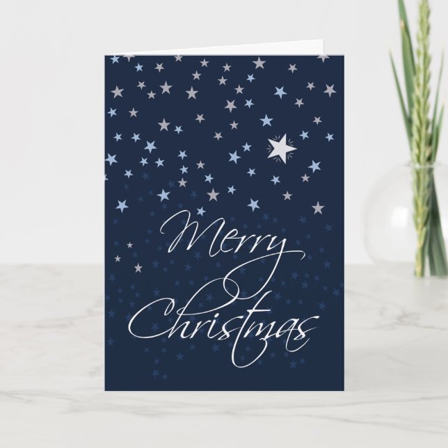 Tarjeta Starry Night Navidades (Anverso)