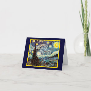 Tarjeta Starry Night Van Gogh Bella Artes