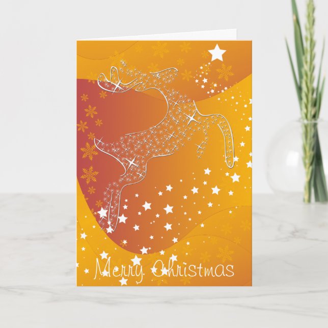 Tarjeta Starry Reindeer (Anverso)