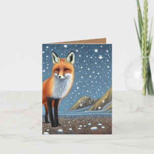 Tarjeta Starry Starry Night Storybook Fox
