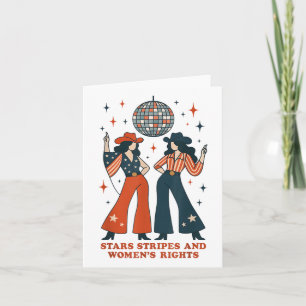Tarjeta Stars Stripes And Womens Rights 4 De Julio Igualit