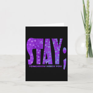 Tarjeta Stay Tomorrow Necesita un premio para la prevenció