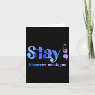 Tarjeta Stay Tomorrow Necesita un premio para la prevenció