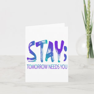 Tarjeta Stay Tomorrow Necesita un premio para la prevenció
