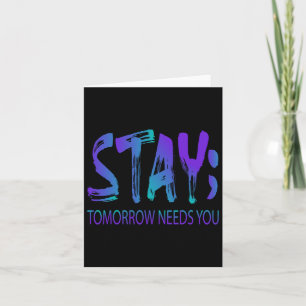 Tarjeta Stay Tomorrow Necesita un premio para la prevenció
