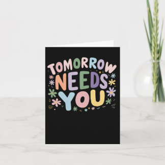 Tarjeta Stay Tomorrow Necesita un premio para la prevenció