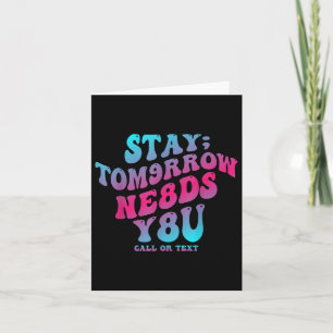 Tarjeta Stay Tomorrow Te Necesita Awa Para La Prevención D