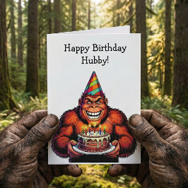 Tarjeta Stay Wild & Celebrate Big | Bigfoot Birthday 