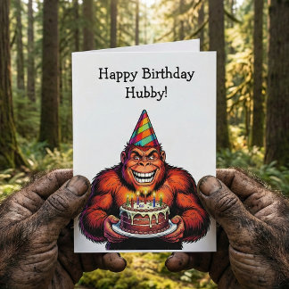 Tarjeta Stay Wild & Celebrate Big | Bigfoot Birthday 