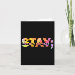 Tarjeta Stay Yourstory no se trata de prevención del suici