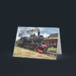 Tarjeta Steam Locomotive Boilermaker Train Funny Cumpleaño<br><div class="desc">Hay sin duda alguna dos entradas por aquí - y a un amante del tren le encantará! Hacerse un calderero... y chug,  chug,  chug!! LOL Hacer reír a un amante del tren (de cualquier tipo)!</div>