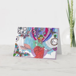 Tarjeta Steampunk 19 - Hola