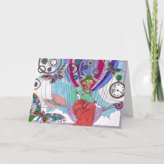 Tarjeta Steampunk 19 - Hola