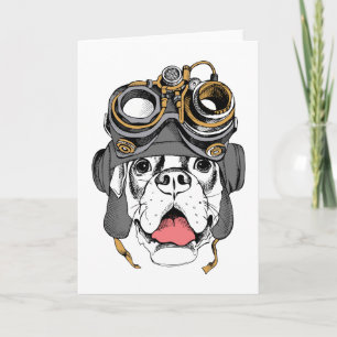 Tarjeta Steampunk Boxer
