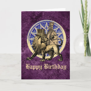 Tarjeta Steampunk Travelk Leon Personalizable Cumpleaños