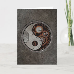 Tarjeta Steampunk Yin Yang