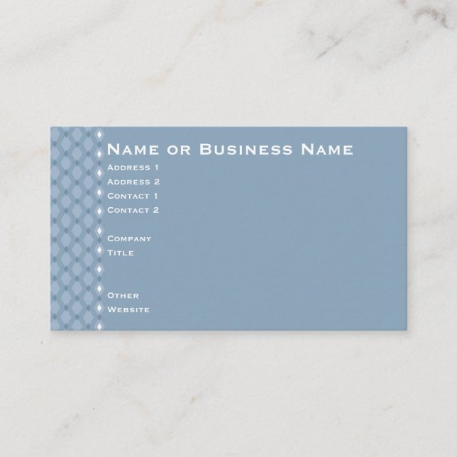 Tarjeta Steel Blue Winter (Anverso)