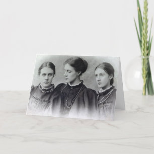 Tarjeta Stella, Vanesa y Virginia Stephen, c.1896