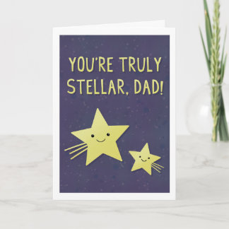 Tarjeta Stellar Dad Greeting Card