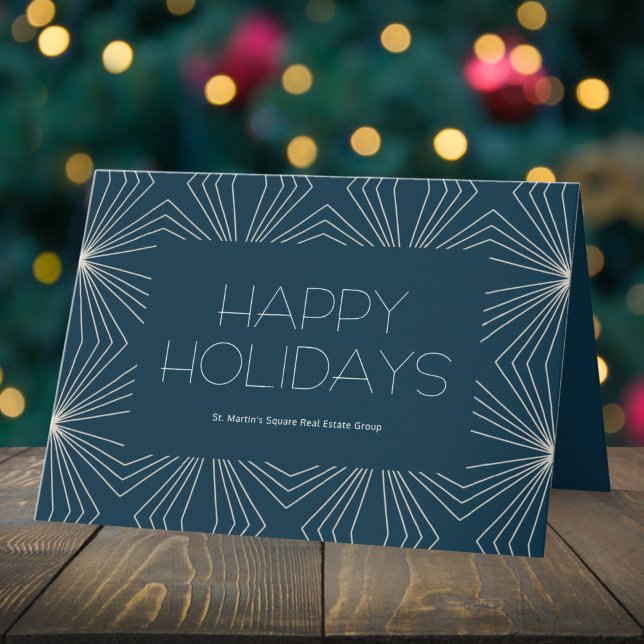 Tarjeta Stellar Skies Happy Holidays Corporate (Subido por el creador)