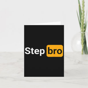 Tarjeta Step Bro Funny Novedad Humor para Adultos Chiste