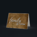 Tarjeta Step Brother Birthday Brown Leather<br><div class="desc">Fondo de cuero marrón para el cumpleaños del hermano de paso. El texto interno se puede cambiar para cualquier miembro de la familia.</div>