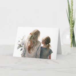 Tarjeta Step Mom's Day Watercolor