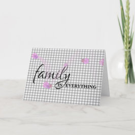 Tarjeta Stepbrother Birthday Gray Gingham