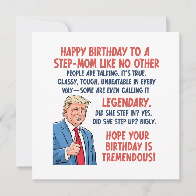 Tarjeta Stepmom Birthday (Anverso)