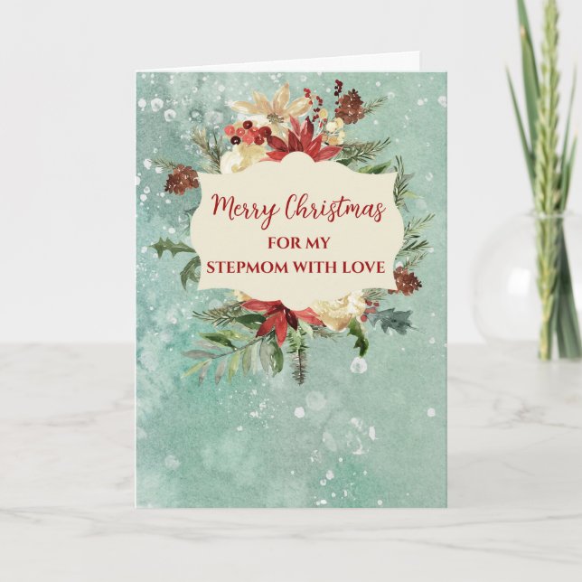 Tarjeta Stepmom rusia Merry Christmas (Anverso)