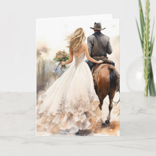 Tarjeta Stetson & Lace Boda: Galloping Grace