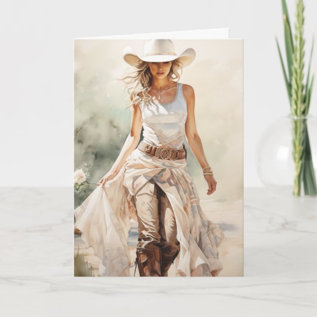 Tarjeta Stetson & Lace Boda: La historia de una novia (Anverso)