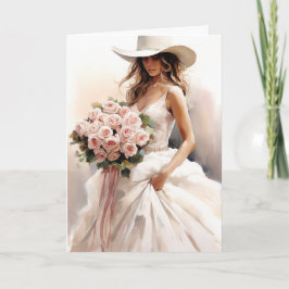 Tarjeta Stetson & Lace Boda: Lassoed in Lace