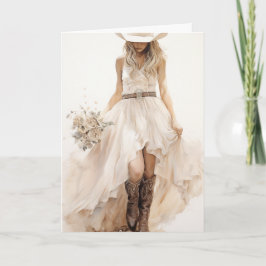 Tarjeta Stetson & Lace Boda: Polvo de diamante