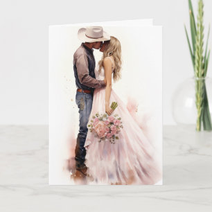 Tarjeta Stetson & Lace Boda: Romance criminal