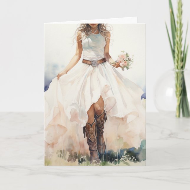 Tarjeta Stetson & Lace Boda: Susurros Florales (Anverso)