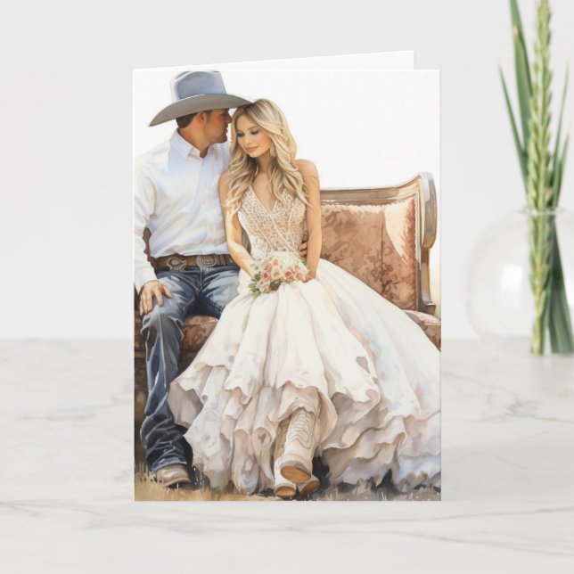 Tarjeta Stetson y Boda de encaje: Golpeados en armonía de  (Anverso)