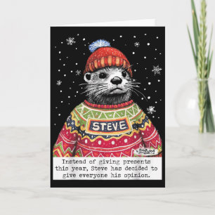 Tarjeta Steve Otter en lugar de dar este año 