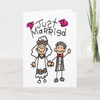 Tarjeta stick.justamente casado