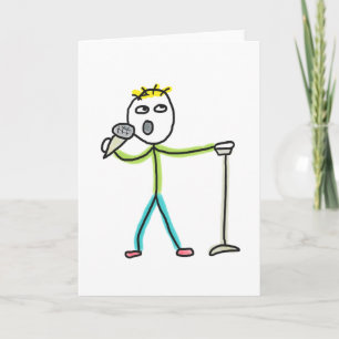Tarjeta Stickman de Comedia en Vivo